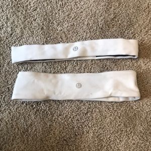 White Lululemon headbands